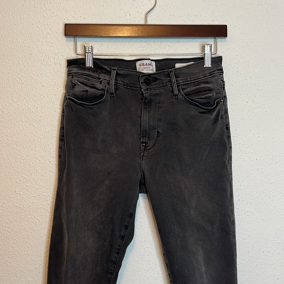 Frame Denim Le High Skinny Black Jeans Size 28 - Picture 2 of 7
